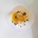 杏仁豆腐とドライフルーツのヨーグルト